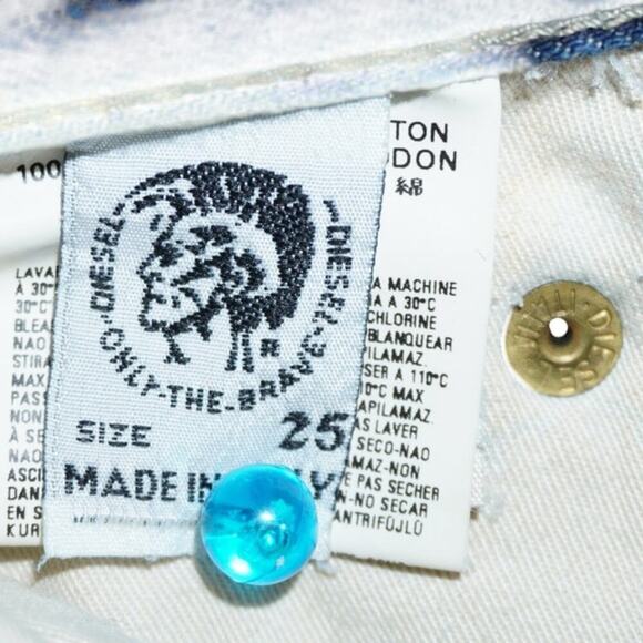 Vintage Diesel Industry Y2K Straight Leg Jeans – Made in Italy – Size 25 Womens - Picture 5 of 6